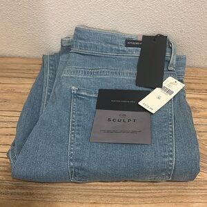 Anthropology SIZE 30 sculpt denim  ANABELLA High rise cigarette ankle jeans